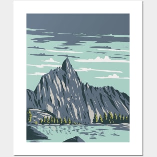 Prusik Peak in the Enchantments within Alpine Lakes Wilderness Washington State WPA Poster Art Posters and Art